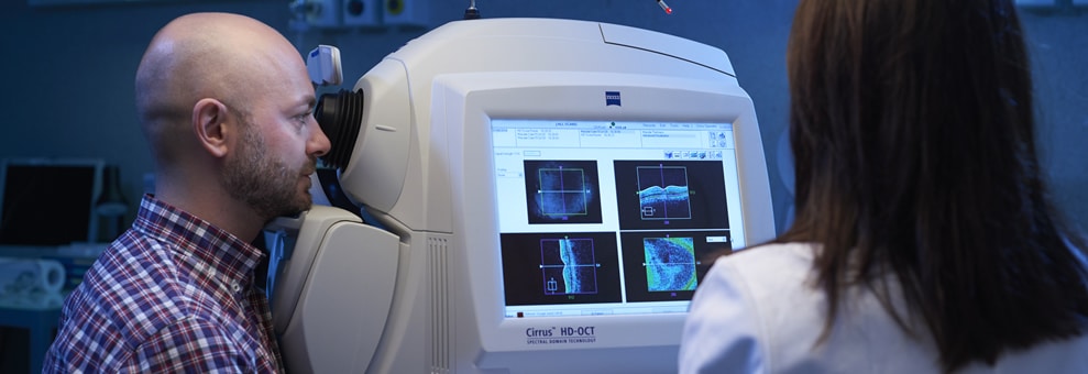 Oct tomografia radiazione ottica coerente
